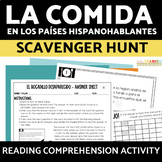 La Comida Food in Spanish-Speaking Countries Reading Compr