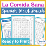 La Comida Spanish Food Word Search