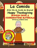 La Comida,  Spanish Thanksgiving BUNDLE book, flash cards,