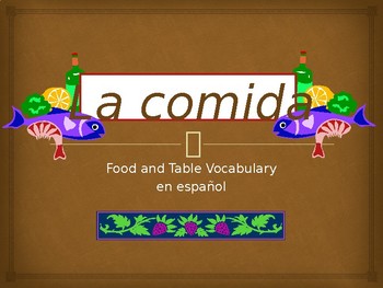 Preview of La Comida Unit Packet + PowerPoint Bundle