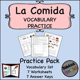 La Comida Food Vocabulary Practice Worksheets (Así Se Dice