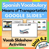 La Comunidad • Transportation Vocab • Spanish Lesson Activ