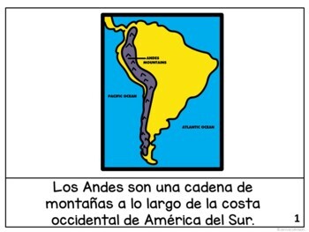 cordillera de los andes map