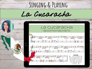 Preview of La Cucaracha - Mexican Folk Song | Orff & Percussion Ostinato PDF Lesson