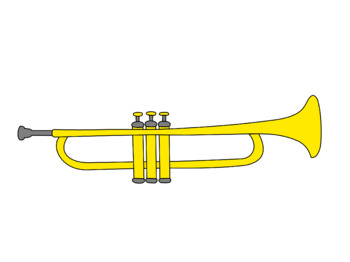 Preview of Trumpet Cartoon PNG (High Quality)