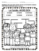 La Familia - FREE Spanish family vocabulary worksheet
