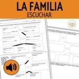 La Familia Family Tree in Spanish Vocabulary Listening Pra