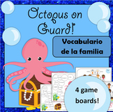 La Familia Family Vocabulary Spanish Game Octopus On Guard