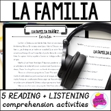 La Familia Family Vocabulary in Spanish Listening and Read