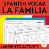 La Familia Family in Spanish Maze Practice Activity with D