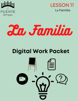 Preview of La Familia - Packet - Beginners Spanish Lesson 11