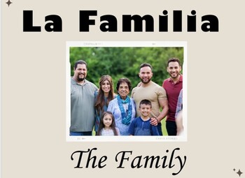 Preview of La Familia Presentación Visual de Vocabulario - The Family Vocabulary Presentat.