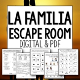 La Familia Spanish Escape Room digital and printable