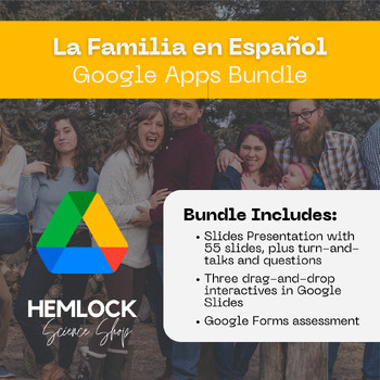 Preview of La Familia - Spanish Family Members Bundle - Google Apps