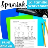La Familia Spanish Family Tree Questions Worksheet
