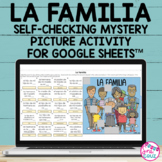 La Familia Spanish Family Vocabulary Mystery Picture Puzzl