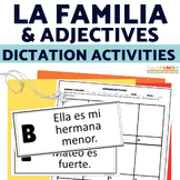 La Familia Family Vocabulary in Spanish Dictation Listenin