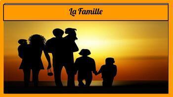 Preview of La Famille / Family vocabulary in French