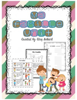 La Famille - French Family Booklet (Describing families) | TpT