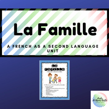 Preview of La Famille - French Family Booklet (Describing families)