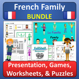La Famille French Family Unit Activities in French BUNDLE FSL