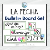 La Fecha Bulletin Board Ballons Globos theme SPANISH CALENDAR