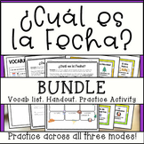 La Fecha | Bundle | Spanish Calendar and Date| Vocab. List