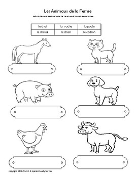 Les animaux de la ferme online pdf exercise  Printable coloring book,  School subjects, Colorful backgrounds