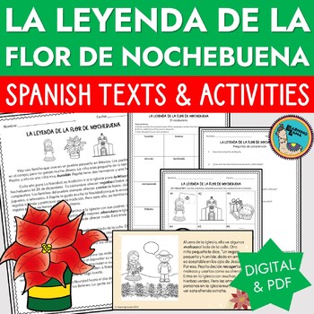 Preview of La Flor de Nochebuena Leyenda in Spanish