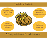 La Galette des Rois: A 3-day mini-unit for French 1 students