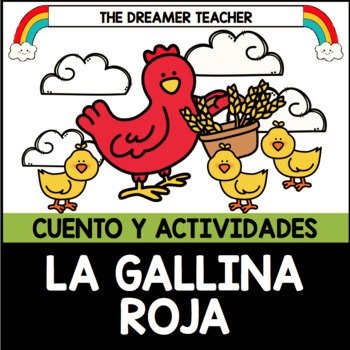 Preview of La Gallina Roja: Libro Emergente y Actividades | Distance Learning