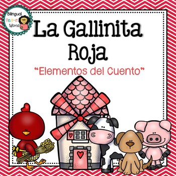 Preview of La Gallinita Roja: Secuencia y Elementos del Cuento