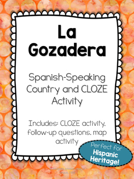 Preview of La Gozadera - Hispanic Country Song Activity
