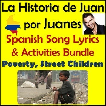 Preview of La Historia de Juan by Juanes - Spanish Song Lyrics & Activities Unit