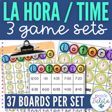 La Hora Telling Time in Spanish Lotería BINGO Game Practic