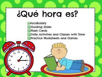 Preview of La Hora Time in Spanish