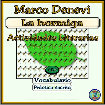 Preview of La Hormiga de Marco Denevi Vocabulary and Images Story Activities