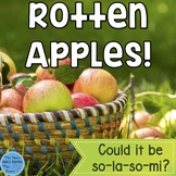 La Interactive Melody Game and Manipulatives {Rotten Apples!}