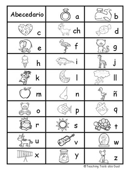 Initial Sounds Alphabet In English and Spanish Freebie K-2 ( Dual ...