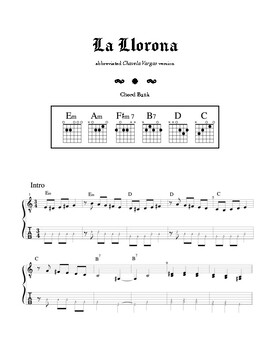 Preview of La Llorona Guitar Lesson