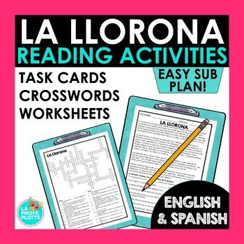 Preview of La Llorona Reading Activities in Spanish and English | Día de los Muertos