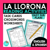 La Llorona Reading Activities in Spanish and English | Día