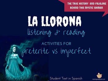 Preview of La Llorona: Reading & Listening for Preterite vs Imperfect Lesson Plan
