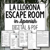 La Llorona Spanish Culture Escape Room digital and printable