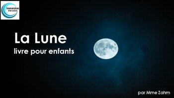 Preview of La Lune- livre pour enfants