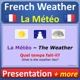La Météo French Weather Vocabulary Presentation Le Temps W