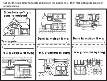 La Maison French foldable vocabulary booklet by frenchprof22 | TPT