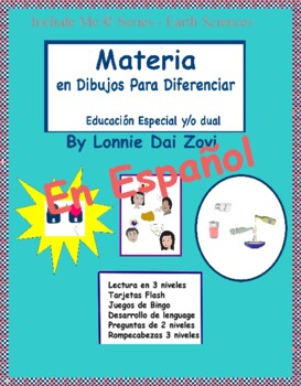 Preview of La Materia (Simplificada) en dibujos para educación especial, bilingüe o dual