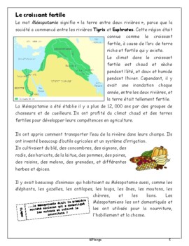 La Mésopotamie ancienne - Reading & Activity Pages (*FRENCH*) by Plonge