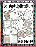 La multiplication 1 - 10 (NO PREP - FRENCH)